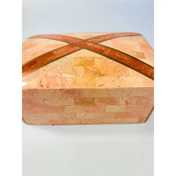 Marble Dresser Jewlery Boudier Box Maitland Smith Tessellated Stone Malachite